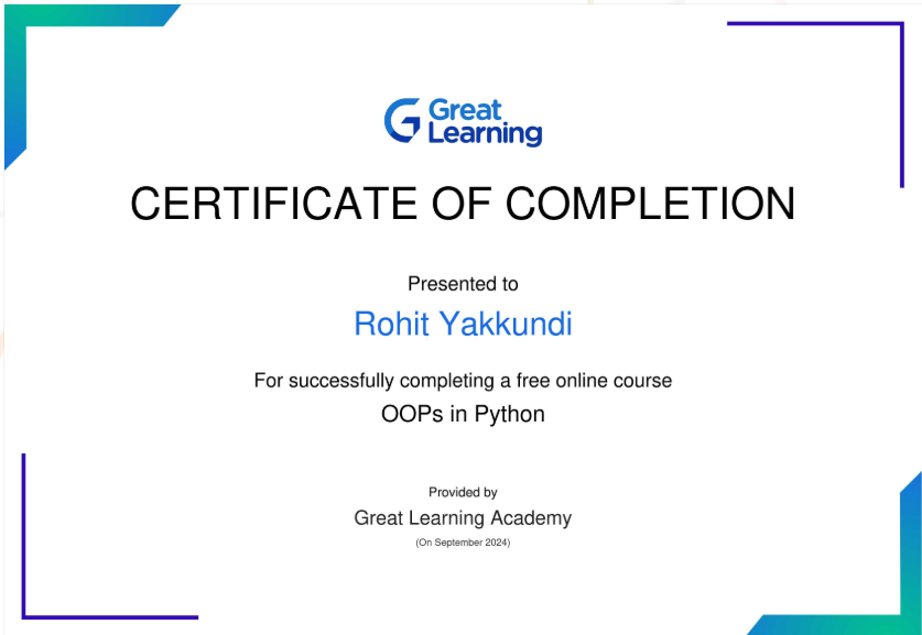 OOP Certification